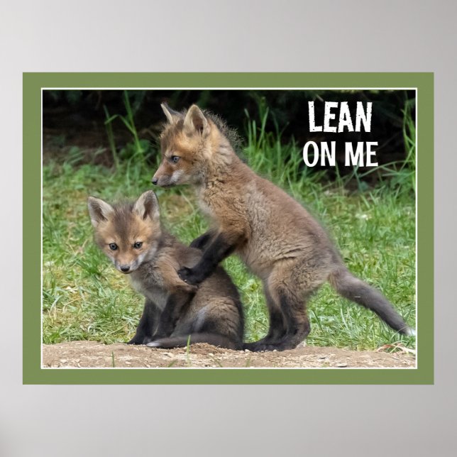 Poster Lean On Me Text (Frente)