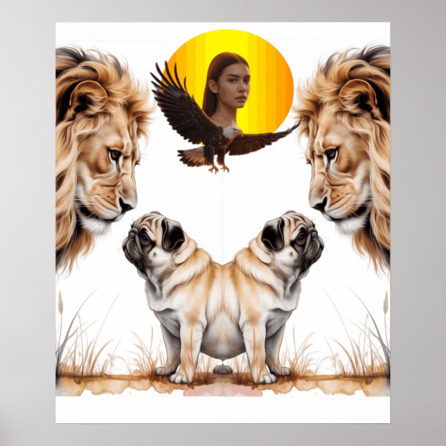 Poster leão  (Frente)