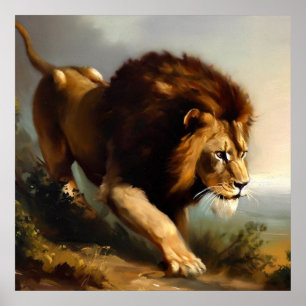 Poster Leão (13) Gato Selvagem