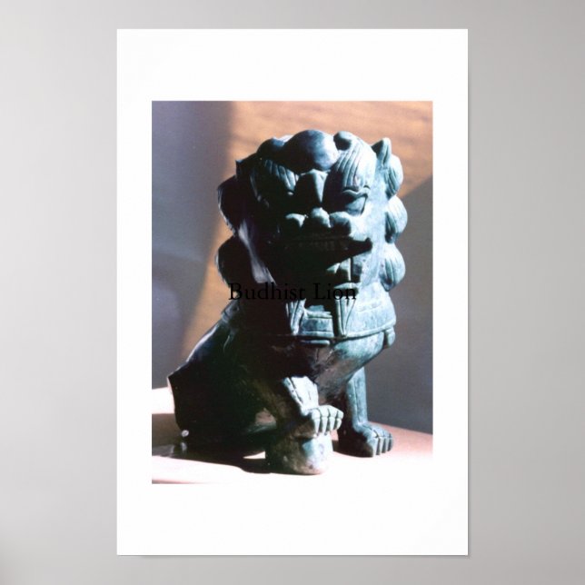 Pôster Leão budista (Frente)