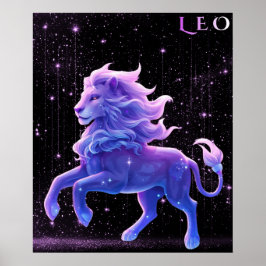 Poster Leão Celestial – Arte Astrológica