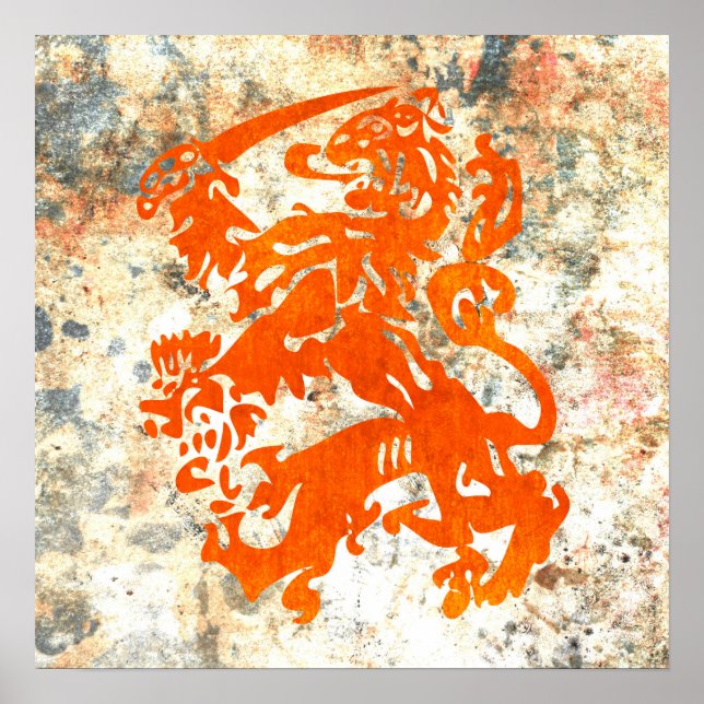 Pôster Leão da República Neerlandesa (Frente)