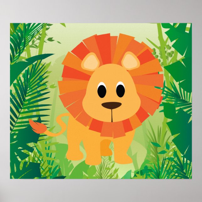 Poster Leão de Cute (Frente)