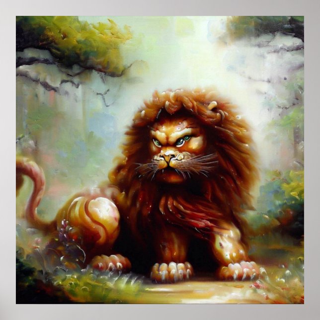 Poster Leão de Foo Chinês (15) (Frente)