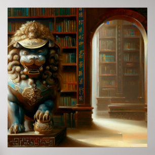 Poster Leão de Foo Chinês (21)