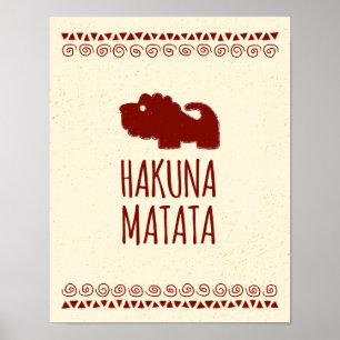 Poster Leão de Hakuna Matata