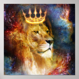 Poster Leão de Judá Cósmico