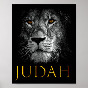 Poster Leão de Judá Jesus Fé Cristã Sobre o Medo Prem