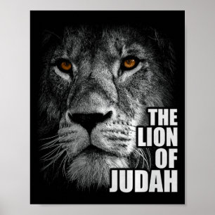 Poster Leão de Judá Jesus Fé Cristã Sobre o Medo Prem