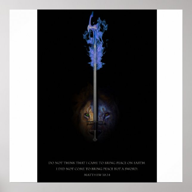 Poster Leão de Judah e a Espada da Rigidez (Frente)