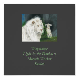 Pôster Leão e Lamb