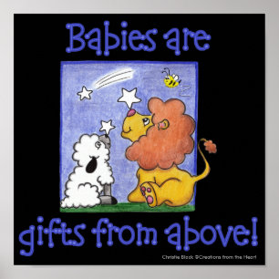 Pôster Leão e Lambe pegam estrelas em queda