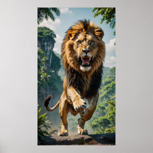 Poster Leão em pé