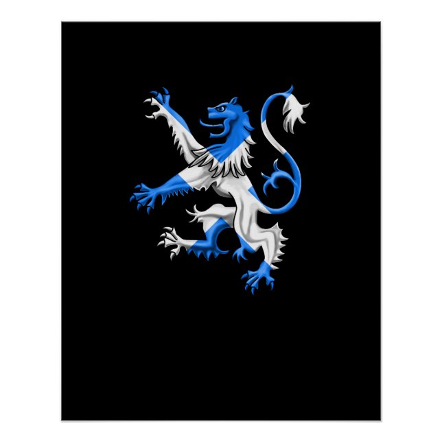 Pôster Leão Escocês em Ruas. (Frente)