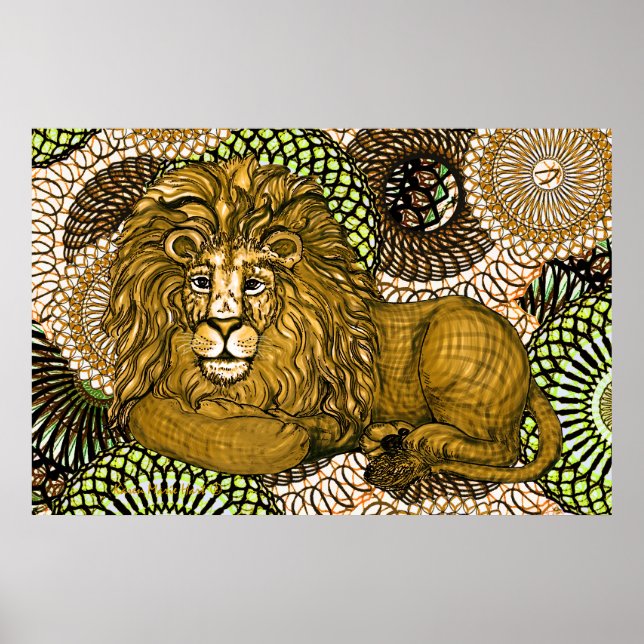 Poster Leão Líder (Frente)