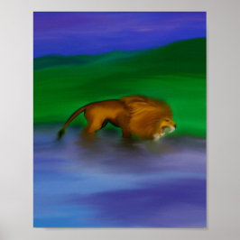 Poster "Leão na Água"