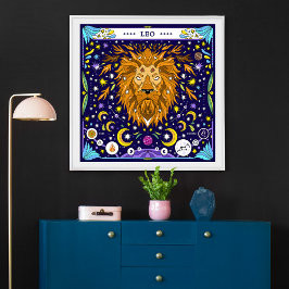 Poster Leão: “Rugido Real” Zodíaco