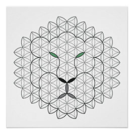 Pôster Leão Sagrado, B051/BW.