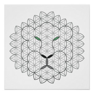 Pôster Leão Sagrado, B051/BW.