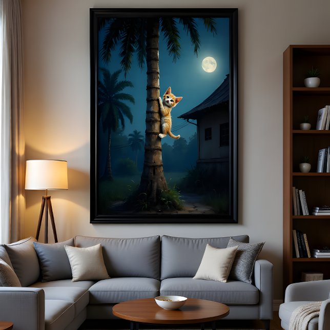 Poster Learning to Climb – Cute Cat Moment (Criador carregado)