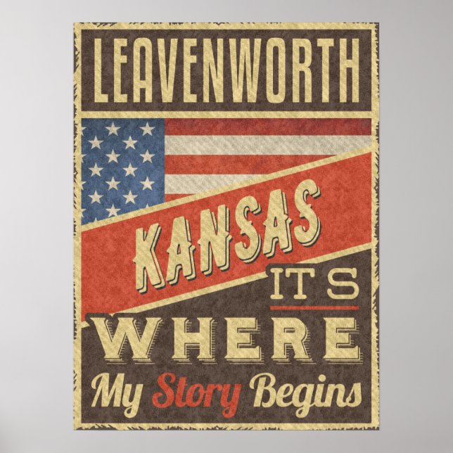 Poster Leavenworth Kansas (Frente)