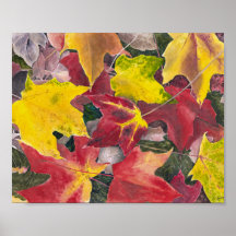 Leaves Watercolor Art Print