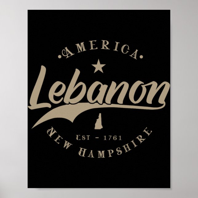 Poster Lebanon New Hampshire  (Frente)