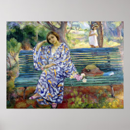 Poster Lebasque - Jovem Sentada Em Um Banco 1911