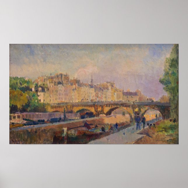 Poster Lebourg - Paris A Ponte Neuf (Frente)