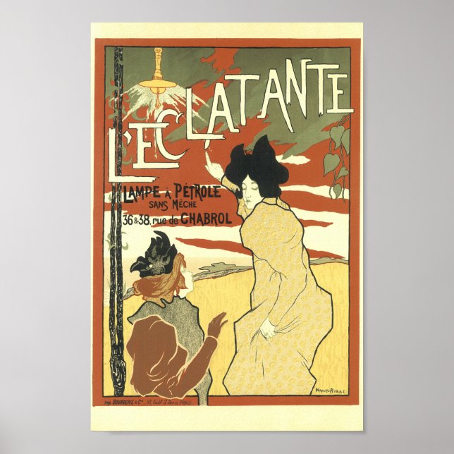 Poster Le'Clatante Vintage Publicidade Francesa (Frente)