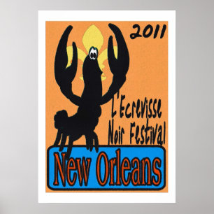 Pôster L'écrevisse Noir 2011 Nova Orleans