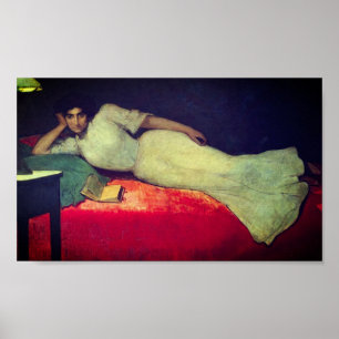 Poster Lectura - por Julio Romero de Torres (1900)