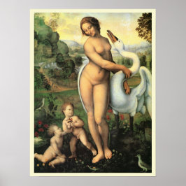 Poster Leda e o Cisne por Leonardo da Vinci