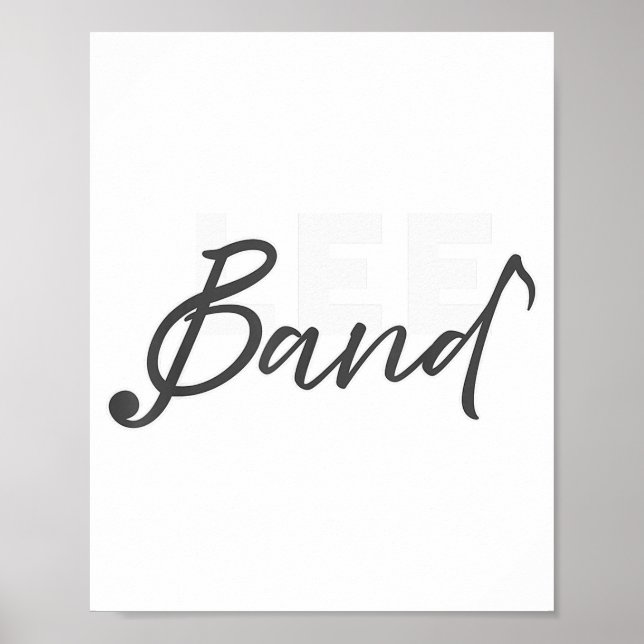 Poster Lee Band Booster New Logo Red Only  (Frente)