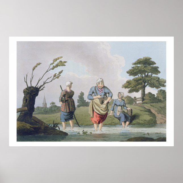 Poster Leech Finders, da camisa "Costume of Yorkshire" (Frente)