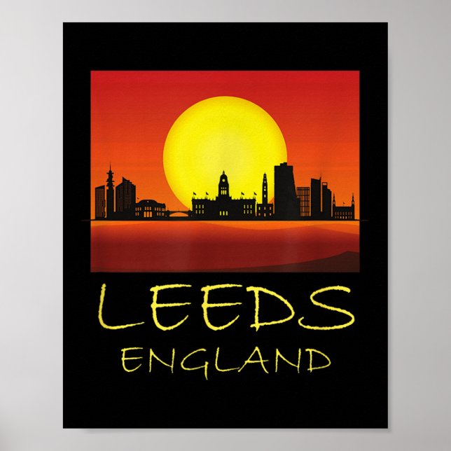 Poster Leeds Yorkshire Inglaterra Reino Unido Cul (Frente)