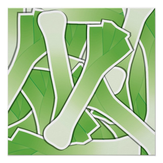 Pôster Leek Funky (Frente)