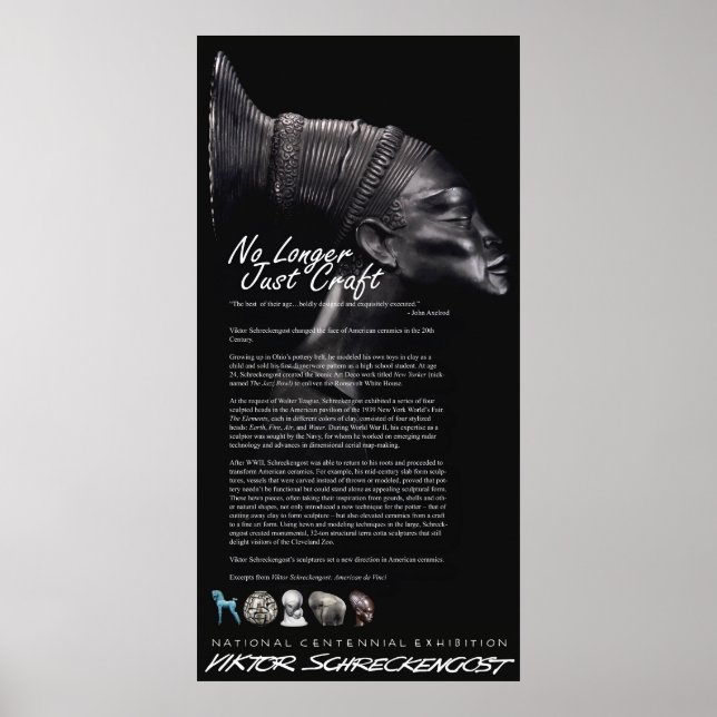 Poster Legado da Cerâmica Viktor Schreckengost (Frente)