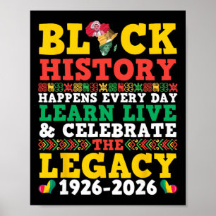 Poster Legado da História Negra 1926 2026 Aprenda Viva Ce