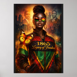 Poster Legado da Liberdade (Cidade + Figuras Históricas)