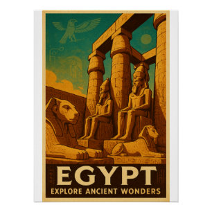 Pôster Legado de Faraó - Templo de Luxor"
