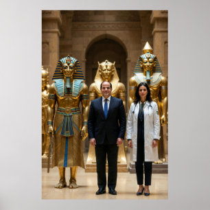 Poster Legado do Egito  Presidente El-Sisi Dá as Boas-Vin
