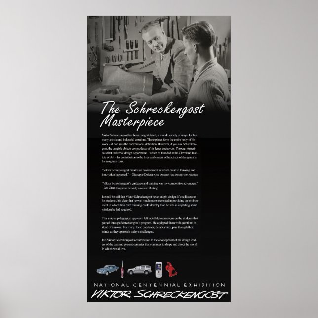 Poster Legado do Estudante Viktor Schreckengost (Frente)
