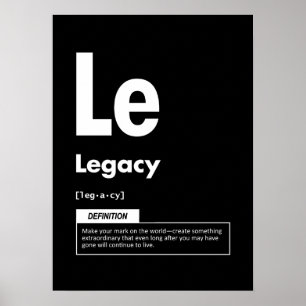 Poster Legado - Elemento De Sucesso - Motivacional