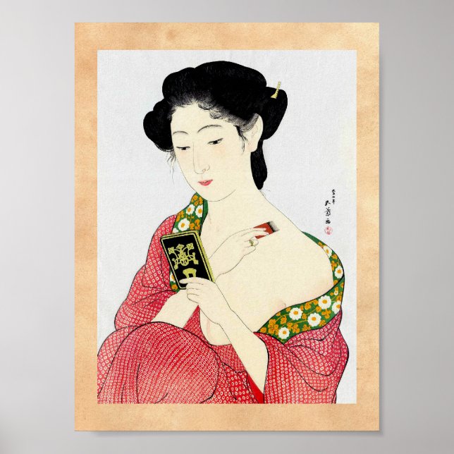 Poster Legal arte clássica guaense geisha-dama (Frente)