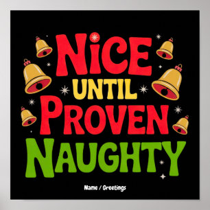 Poster Legal até provar que é engraçado Design de Natal M