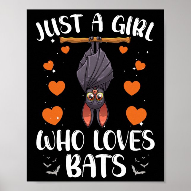 Poster Legal Bat Para Mulheres Meninas Frutas Bat Lovers  (Frente)