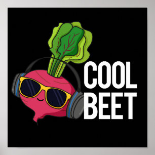 Poster Legal Beet Funny Veggie Pun Dark BG