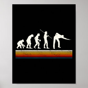 Poster Legal Billiards Evolução Negra De Man Billiards Pl