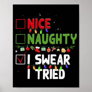 Poster Legal Bonito Eu Juro Que Tentei Família Xmas Diver